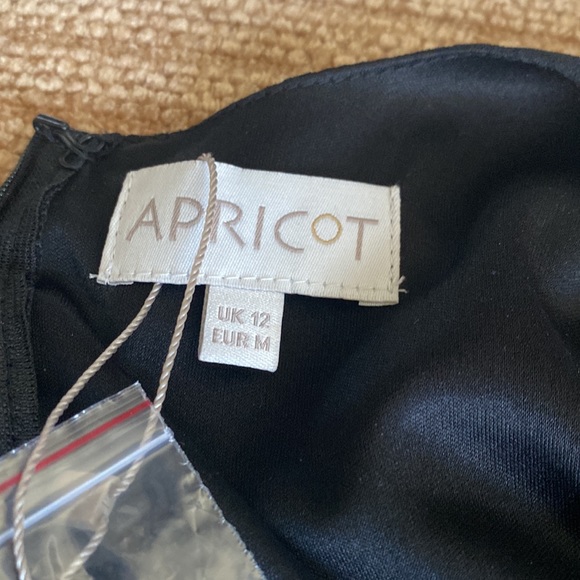 Apricot Black flapper style dress, sz UK 12 (41) or Europe sz medium. - Picture 7 of 8